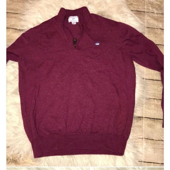 Southern Tide Merino Wool Quarter Zip Sweater Mens size L Large - Picture 1 of 7
